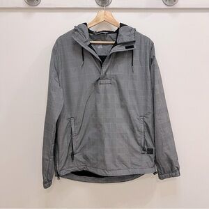 American Eagle Outfitters Plaid Waterproof Pullover Jacket Coat